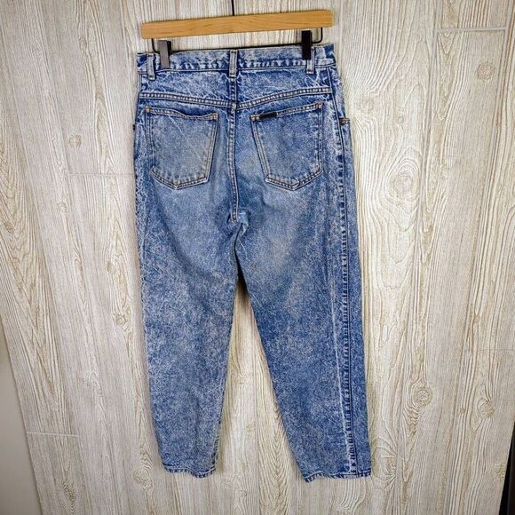 Vintage Sasson Mens Size 32x30 Zip Fly Denim Jeans Blue Distressed Straight Leg - Picture 2 of 8